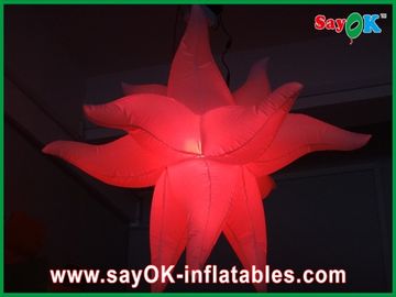 Màu tím xanh chống cháy Giant Inflatable Stars LED Light Đối với Đảng Decorations