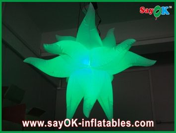 Màu tím xanh chống cháy Giant Inflatable Stars LED Light Đối với Đảng Decorations