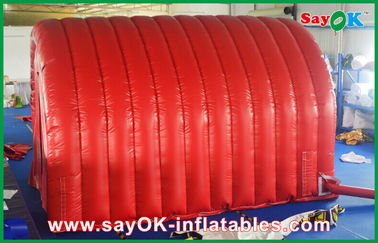 Khu lều bơm có mái vòm màu đỏ chống nước bơm không khí bơm đường hầm bơm với logo tùy chỉnh