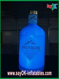 Blue Inflatable Wine Bottle Inflatable chiếu sáng trang trí cho quảng cáo