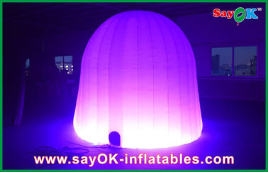 Lều bơm theo yêu cầu Tiệc cưới Lều bơm không khí vòng 210D Oxford Cloth With LED Lighting