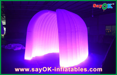 Lều bơm theo yêu cầu Tiệc cưới Lều bơm không khí vòng 210D Oxford Cloth With LED Lighting