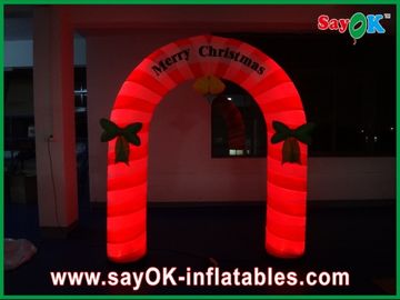 9 Feet Holiday Decotations Đáng yêu Inflatable Giáng sinh Arch Với đèn Led