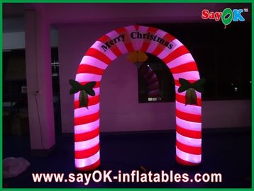 9 Feet Holiday Decotations Đáng yêu Inflatable Giáng sinh Arch Với đèn Led