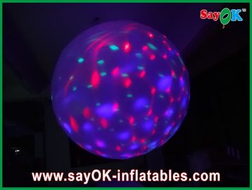 Đa màu inflatable chiếu sáng trang trí inflatable bóng với đèn dẫn, màu tím