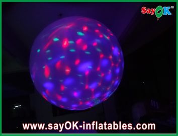 Đa màu inflatable chiếu sáng trang trí inflatable bóng với đèn dẫn, màu tím