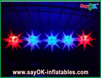 Đa năng Stage Decoration Led chiếu sáng Inflatable sao cho sự kiện, Red / Blue
