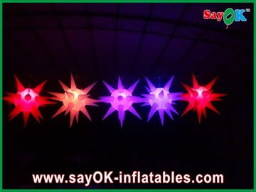 Đa năng Stage Decoration Led chiếu sáng Inflatable sao cho sự kiện, Red / Blue