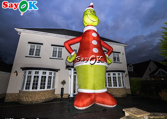 Mô hình nhân vật hoạt hình bơm hơi 8.5M Thổi lên Grinch Trang trí Giáng sinh ngoài trời