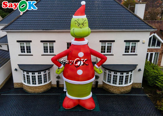 Mô hình nhân vật hoạt hình bơm hơi 8.5M Thổi lên Grinch Trang trí Giáng sinh ngoài trời