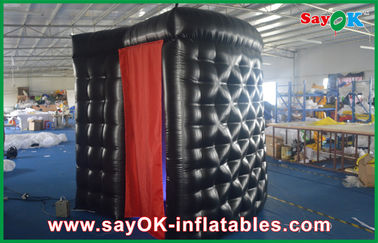 Inflatable Photo Studio Lớp phủ PVC đen Inflatable Photo Booth Trang trí sân khấu Tùy chỉnh