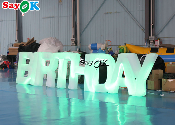 Chữ LED bơm hơi lớn 1,3m 190T để trang trí sự kiện tiệc sinh nhật