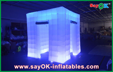 Trang trí tiệc bơm hơi 2,4x2,4x2,5m Big Inflatable Led Photo Booth Wedding Inflatable Booth