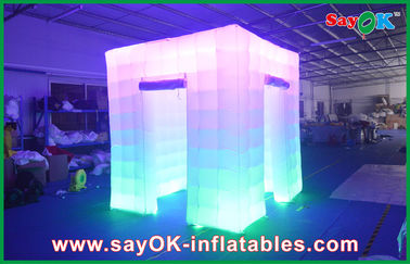 Trang trí tiệc bơm hơi 2,4x2,4x2,5m Big Inflatable Led Photo Booth Wedding Inflatable Booth