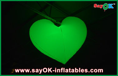 Đám cưới trong nhà Inflatable chiếu sáng trang trí Led Inflatable tim