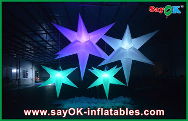 Đầy màu sắc Inflatable chiếu sáng trang trí tổ chức sự kiện Inflatable Led Star