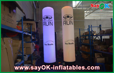 Màu tím / xanh thay đổi màu LED Inflatable trụ cột cho hiển thị ngoài trời