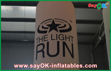 Led Coloum Inflatable chiếu sáng trang trí vàng Inflatable trụ cột