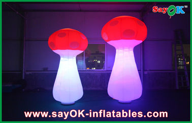 Trong nhà Inflatable chiếu sáng trang trí, Red Led Inflatable nấm