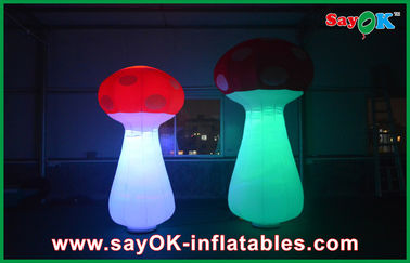 Trong nhà Inflatable chiếu sáng trang trí, Red Led Inflatable nấm