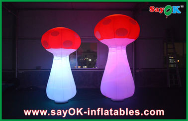 Không khí thổi ánh sáng màu cam chiếu sáng tổ chức sự kiện Inflatable nấm