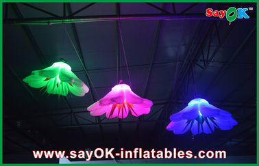 Tím / Xanh GIANT Inflatable Chiếu Sáng Trang Trí Led Inflatable Chiếu Sáng Hoa