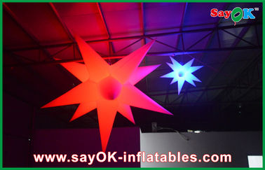 Tùy chỉnh phổ biến inflatable chiếu sáng trang trí inflatable sao thắp sáng cho câu lạc bộ thanh