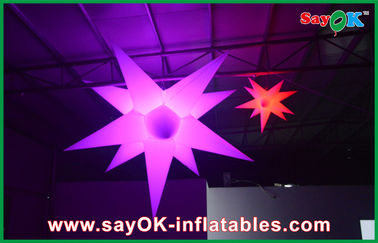Trang trí bên trong nhà Inflatable Led sao quảng cáo sao bóng với ánh sáng Led