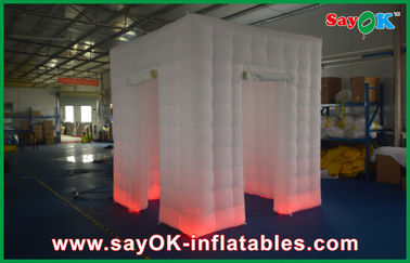 Wedding Photo Booth Thuê Custom White Inflatable Photo Booth Shell Enclosure Inflatable Cube Lều Di Động