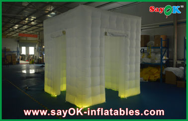 Wedding Photo Booth Thuê Custom White Inflatable Photo Booth Shell Enclosure Inflatable Cube Lều Di Động