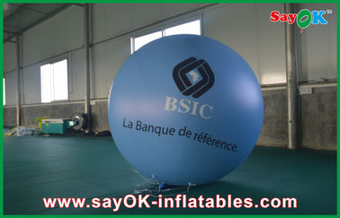 0.18mm 1.5m xanh PVC Outerdoor Inflatable quảng cáo Balloon Với Logo in cho tổ chức sự kiện