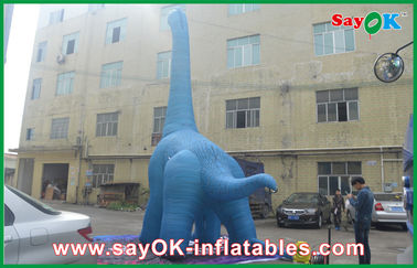 Dinosaur Giáng sinh bơm lên 10m Blue Dinosaur bơm lên lớn PVC chống nước Blow Up Nhân vật phim hoạt hình Rồng