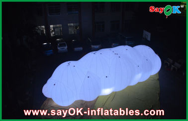 0.18mm PVC helium inflatable đám mây bóng nổi trong không khí với ánh sáng dẫn