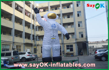 4m Oxford vải ngoài trời Holiday Inflatables Trắng Spaceman cho quảng cáo