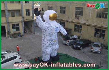 4m Oxford vải ngoài trời Holiday Inflatables Trắng Spaceman cho quảng cáo