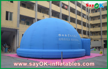 Blue Inflatable Planetarium Thiên văn học giảng dạy lều 3.2M cho 360 độ xem