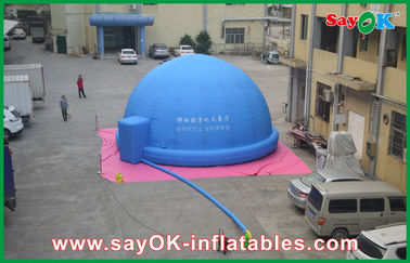 Kỹ thuật số Blue Inflatable Planetarium Đối với Dạy / Xem Phim