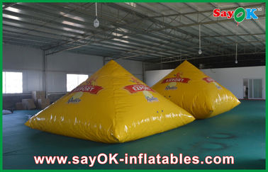 3m trang trí tùy chỉnh inflatable sản phẩm màu vàng inflatable kim tự tháp cao cấp