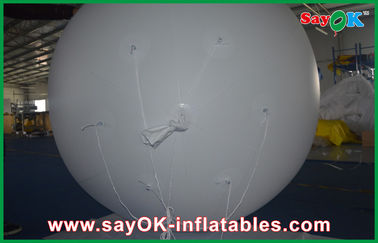 Ánh Sáng trắng 0.18 métPVC Inflatable Giant Thương Mại Helium Ballon Ngoài Trời Quảng Cáo