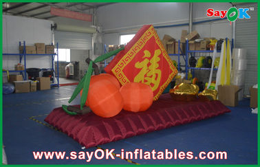Red Lucky New Year Lễ hội lớn Sản phẩm Inflatable 210D Oxford Vải cho sự kiện