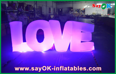 Valentine Inflatable Led ánh sáng tình yêu trong nhà Wedding Inflatable trang trí