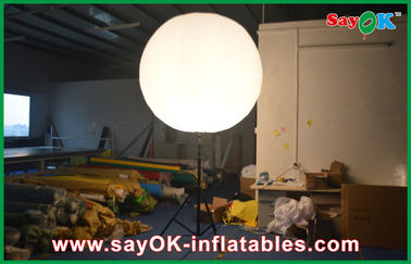 Sự kiện ngoài trời Trang trí chiếu sáng Inflatable, Trắng đứng Inflatable Balloon Với Tripod