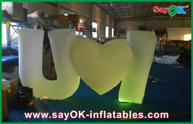 Trắng hấp dẫn Inflatable chiếu sáng trang trí vui cho sự kiện