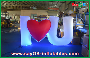 Trắng hấp dẫn Inflatable chiếu sáng trang trí vui cho sự kiện