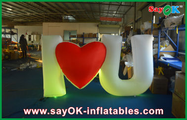 Trang trí đám cưới Giant Inflatable Letters trắng dẫn không thấm nước
