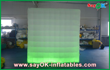 Photo Booth Backdrop LED Lighting An toàn Inflatable Photo Booth Quảng trường lớn để khuyến mãi