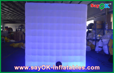 Photo Booth Backdrop LED Lighting An toàn Inflatable Photo Booth Quảng trường lớn để khuyến mãi