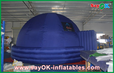 Trong nhà Kỹ Thuật Số 7 m Inflatable Planetarium Màu Xanh Giáo Dục Inflatable Dome Tent