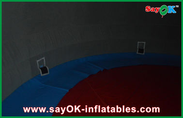 15m Hangout Oxford Vải Inflatable Dome Cấu trúc kỹ thuật số chiếu Hiển thị sử dụng