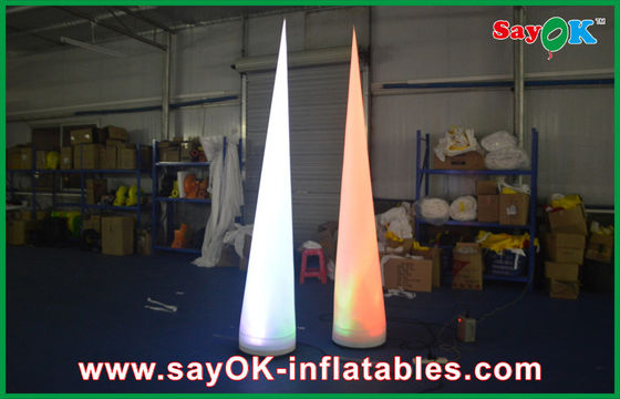 2m Inflatable trang trí ánh sáng Ice Cream Cone với ánh sáng Led
